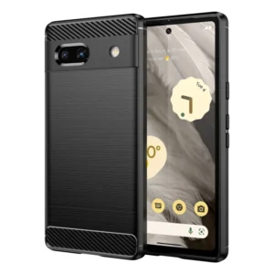 Funda para móvil Google Pixel 7A Carcasa Silicona Fibra de Carbono Elástica Antigolpes