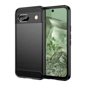 Funda para móvil Google Pixel 8A Carcasa Silicona Fibra de Carbono Elástica Antigolpes