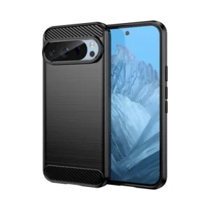 Funda para móvil Google Pixel 9 Carcasa Silicona Fibra de Carbono Elástica Antigolpes