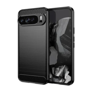 Funda para móvil Google Pixel 9 Pro XL Carcasa Silicona Fibra de Carbono Elástica Antigolpes