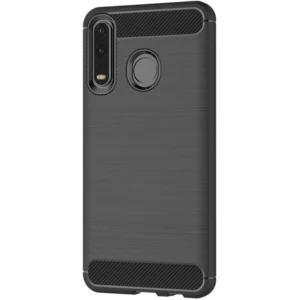Funda para Huawei P30 Lite Carcasa Silicona Fibra de Carbono El谩stica Antigolpes