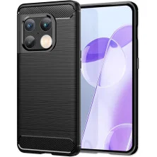 Funda para OnePlus 10 Pro 5G Carcasa Silicona Fibra de Carbono Elástica Antigolpes