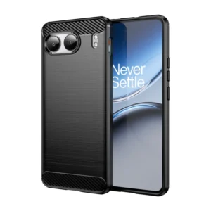 Funda para OnePlus Nord 4 Carcasa Silicona Fibra de Carbono Elástica Antigolpes