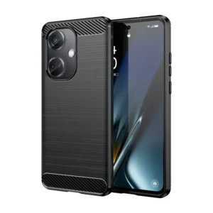 Funda para OnePlus Nord CE 3 5G Carcasa Silicona Fibra de Carbono Elástica Antigolpes