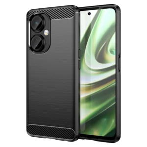 Funda para OnePlus Nord CE 3 Lite Carcasa Silicona Fibra de Carbono Elástica Antigolpes