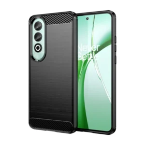 Funda para OnePlus Nord CE 4 Carcasa Silicona Fibra de Carbono Elástica Antigolpes