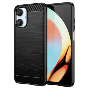 Funda para móvil Realme 10 4G Carcasa Silicona Fibra de Carbono Elástica Antigolpes