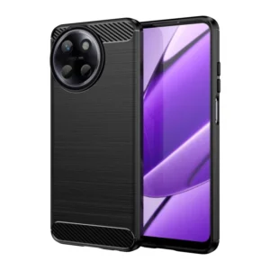 Funda para móvil Realme 11 4G Carcasa Silicona Fibra de Carbono Elástica Antigolpes