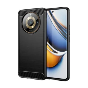 Funda para móvil Realme 11 Pro / Realme 11 Pro Plus Carcasa Silicona Fibra de Carbono Antigolpes