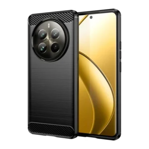Funda para móvil Realme 12 Pro / Realme 12 Pro Plus Carcasa Silicona Fibra de Carbono Antigolpes