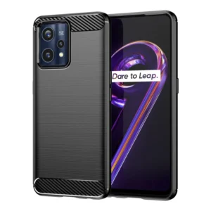 Funda para móvil Realme 9 Pro Plus / Realme 9 4G Carcasa Silicona Fibra Carbono Elástica Antigolpes