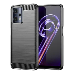 Funda para móvil Realme 9 Pro / Realme 9 5G Carcasa Silicona Fibra de Carbono Elástica Antigolpes