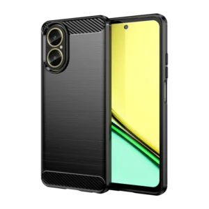 Funda para móvil Realme C67 / Realme 12 Lite Carcasa Silicona Fibra de Carbono Elástica Antigolpes