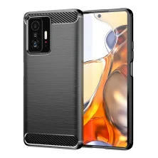 Funda para Xiaomi Mi 11T / Mi 11T Pro Carcasa Silicona Fibra de Carbono El谩stica Antigolpes