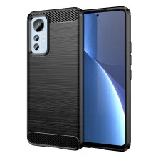Funda para Xiaomi Mi 12 Lite Carcasa Silicona Fibra de Carbono El谩stica Antigolpes