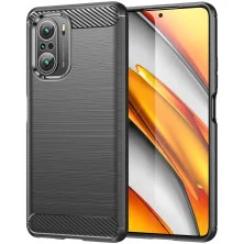 Funda para Xiaomi Poco F3 / Mi 11i Carcasa Silicona Fibra de Carbono El谩stica Antigolpes