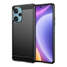 Funda para Xiaomi Poco F5 Carcasa Silicona Fibra de Carbono Elástica Antigolpes