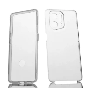 Funda 360 Grados para Oppo Find X5 Carcasa Doble Cara Completa Transparente Delantera y Trasera