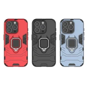 Funda para Apple iPhone 15 Pro Carcasa Magnética con Anillo Imán Antigolpes Resistente Rígida Dura