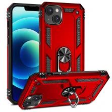 Funda Magnética con Anilla para Apple iPhone 15 Plus - Carcasa de Grado Militar